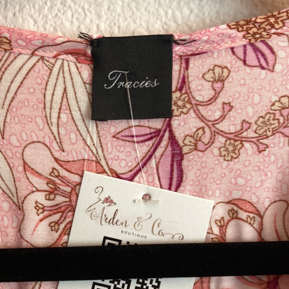 Boho Pink Floral Dress - Picture 5 of 6